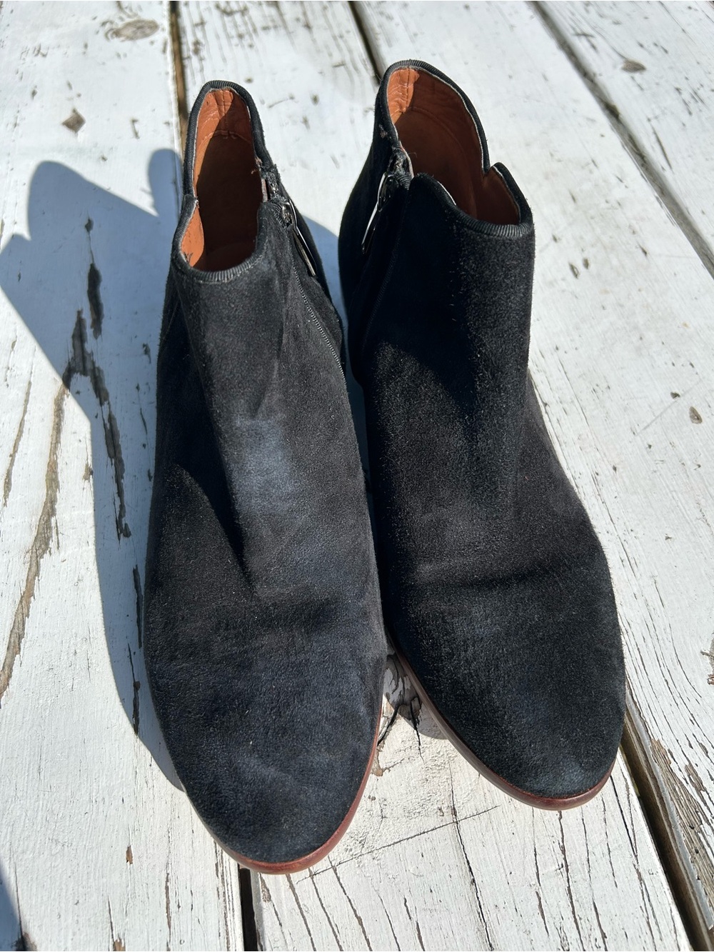 Sam Edelman Womens Black Suede Ankle Boots